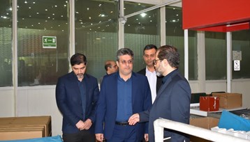 بازدید مهندس نعیم آبادی از خطوط تولید شرکت شهاب 